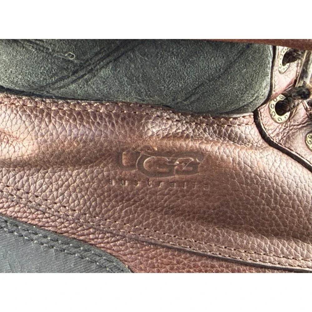 UGG Australia Adirondack II-Winter Boots, Brown Leather, 5316, Mens 9, Womens 11